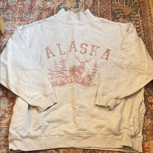 Aerie Alaska Graphic Sweatshirt - Grey